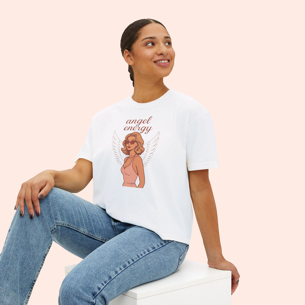 Angel Energy – Retro Pin-Up Vintage Boxy T-Shirt