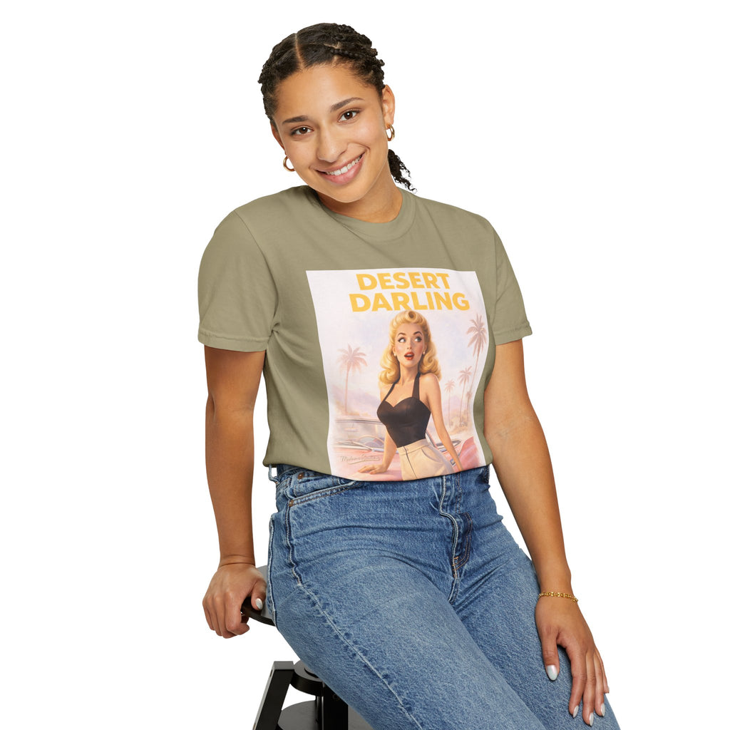 Desert Darling – Retro Pin-Up Graphic T-Shirt