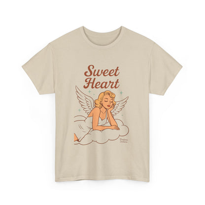 Sweet Heart Unisex T-Shirt – Retro Angel Graphic Tee, Vintage Pin Up Inspired Top, Feminine Heaven Sent Shirt - Madame Soulière