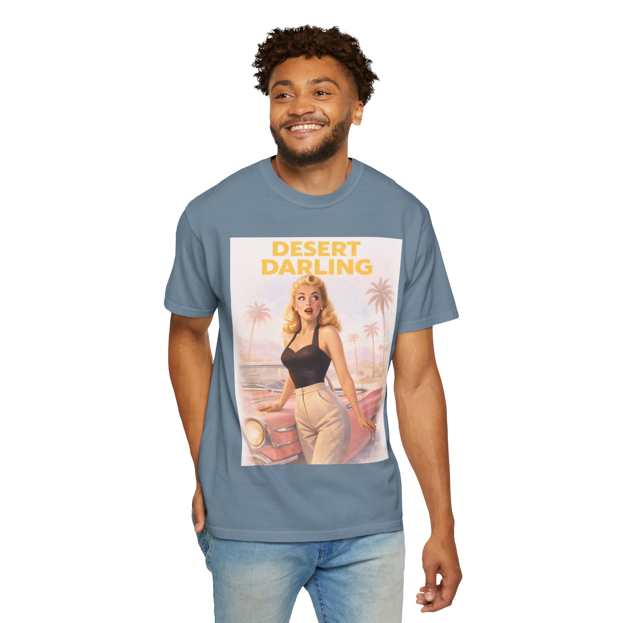 Desert Darling – Retro Pin-Up Graphic T-Shirt