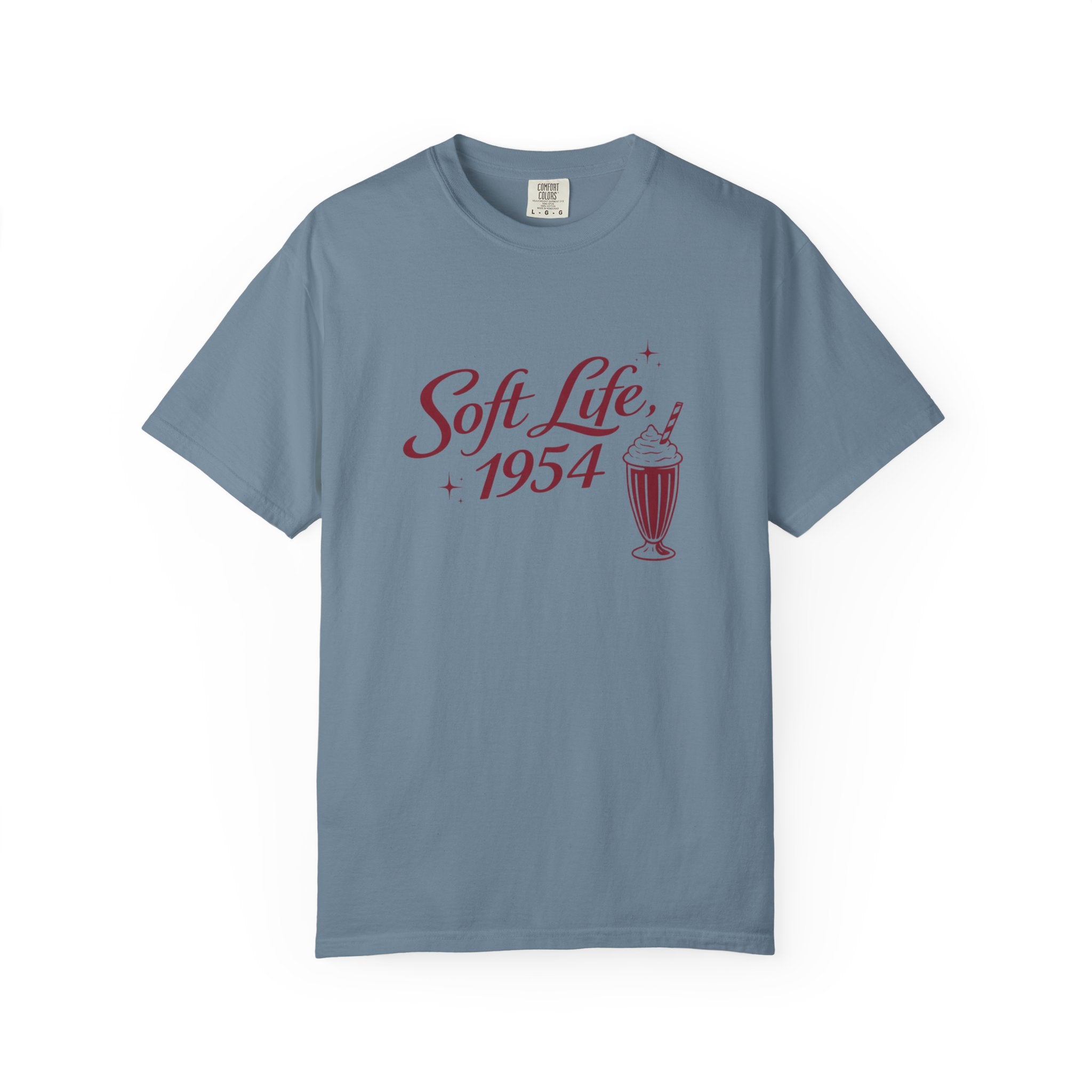The Soft Life 1954 Graphic T-Shirt – Retro Diner Aesthetic Unisex Tee