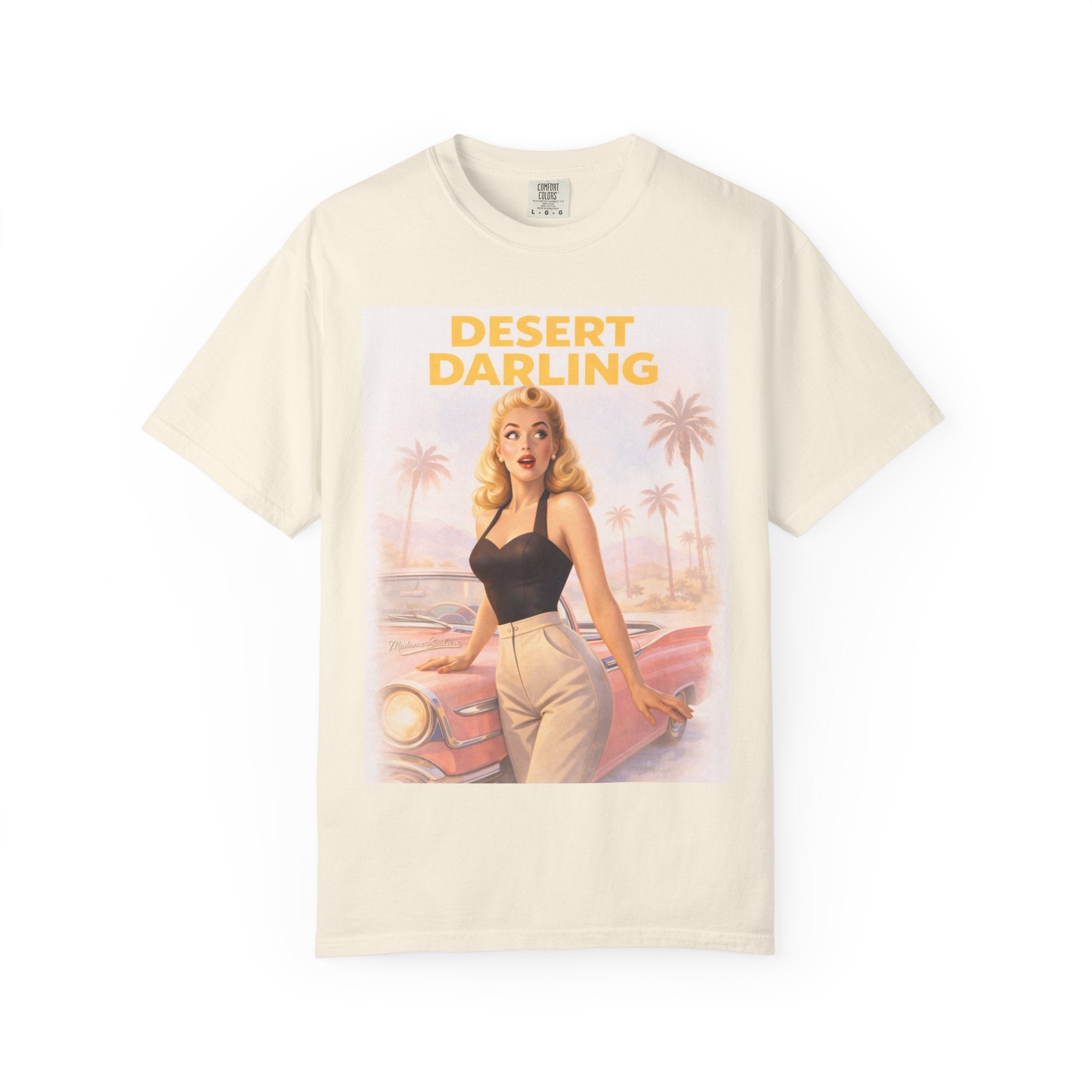 Desert Darling – Retro Pin-Up Graphic T-Shirt