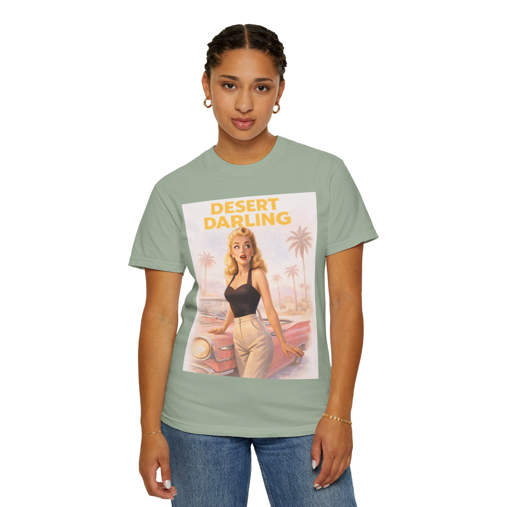 Desert Darling – Retro Pin-Up Graphic T-Shirt