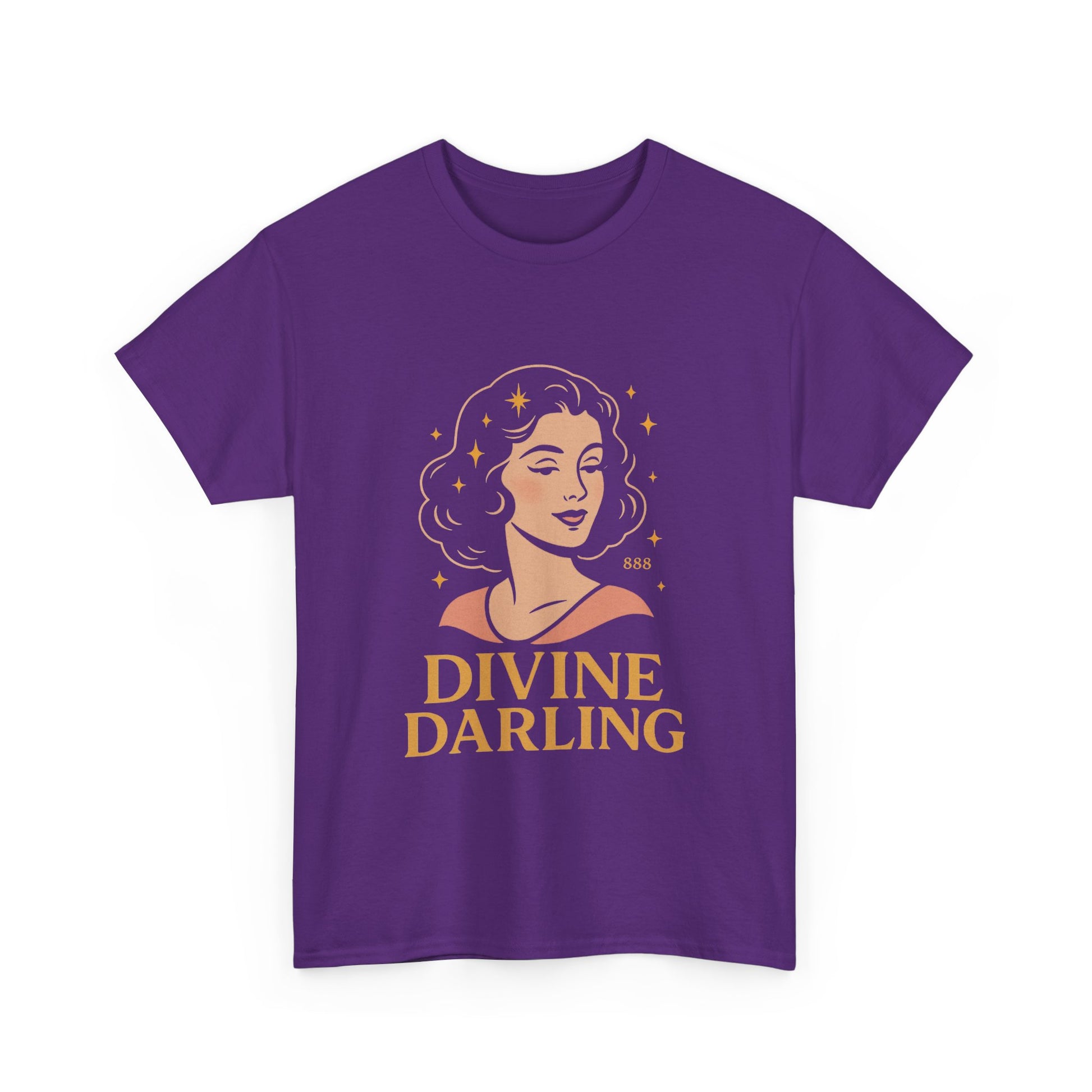 Wearing 888 Like It’s Chanel – Divine Darling T-Shirt, Vintage Retro Unisex Tee, 50s Pin Up Spirit Shirt - Madame Soulière
