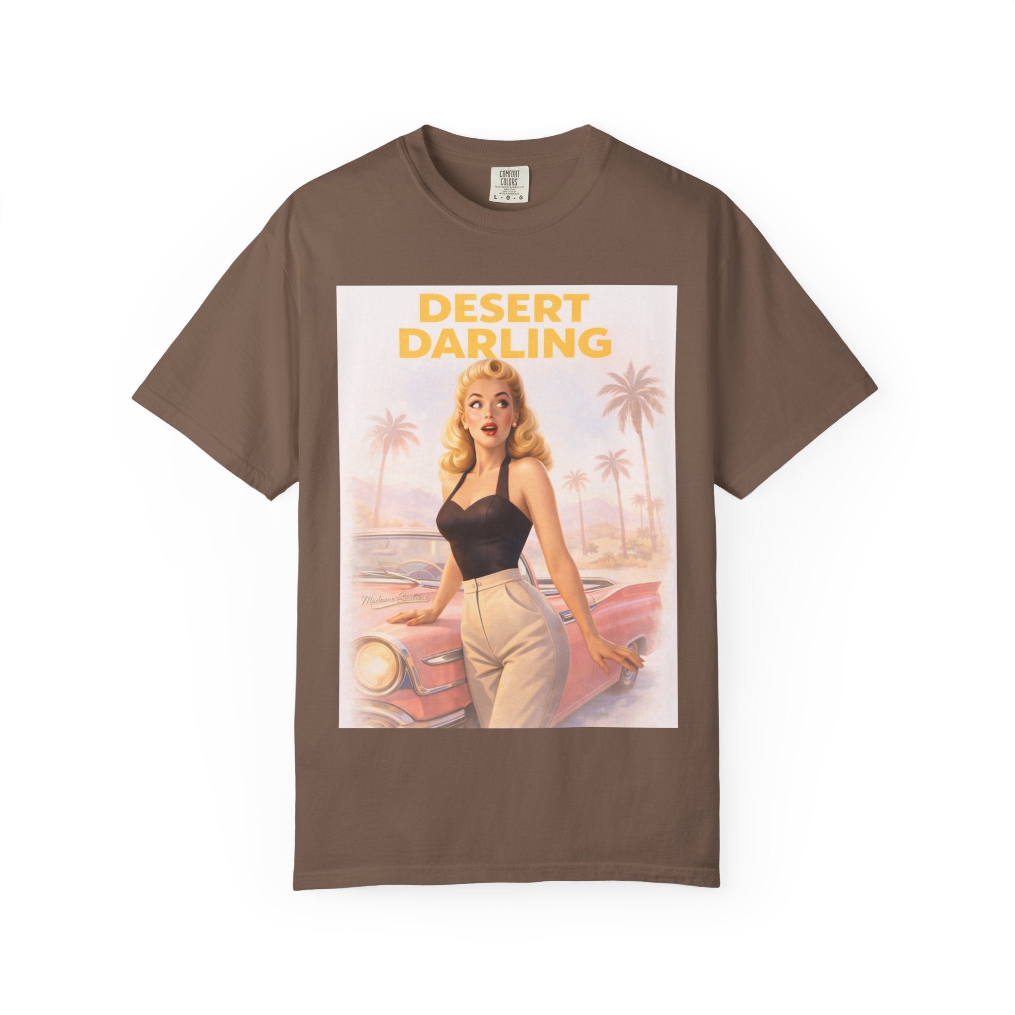 Desert Darling – Retro Pin-Up Graphic T-Shirt