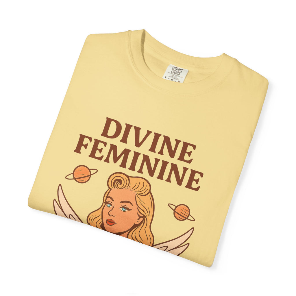Divine Feminine Graphic T-Shirt – Vintage 50s Pin-Up Unisex Tee