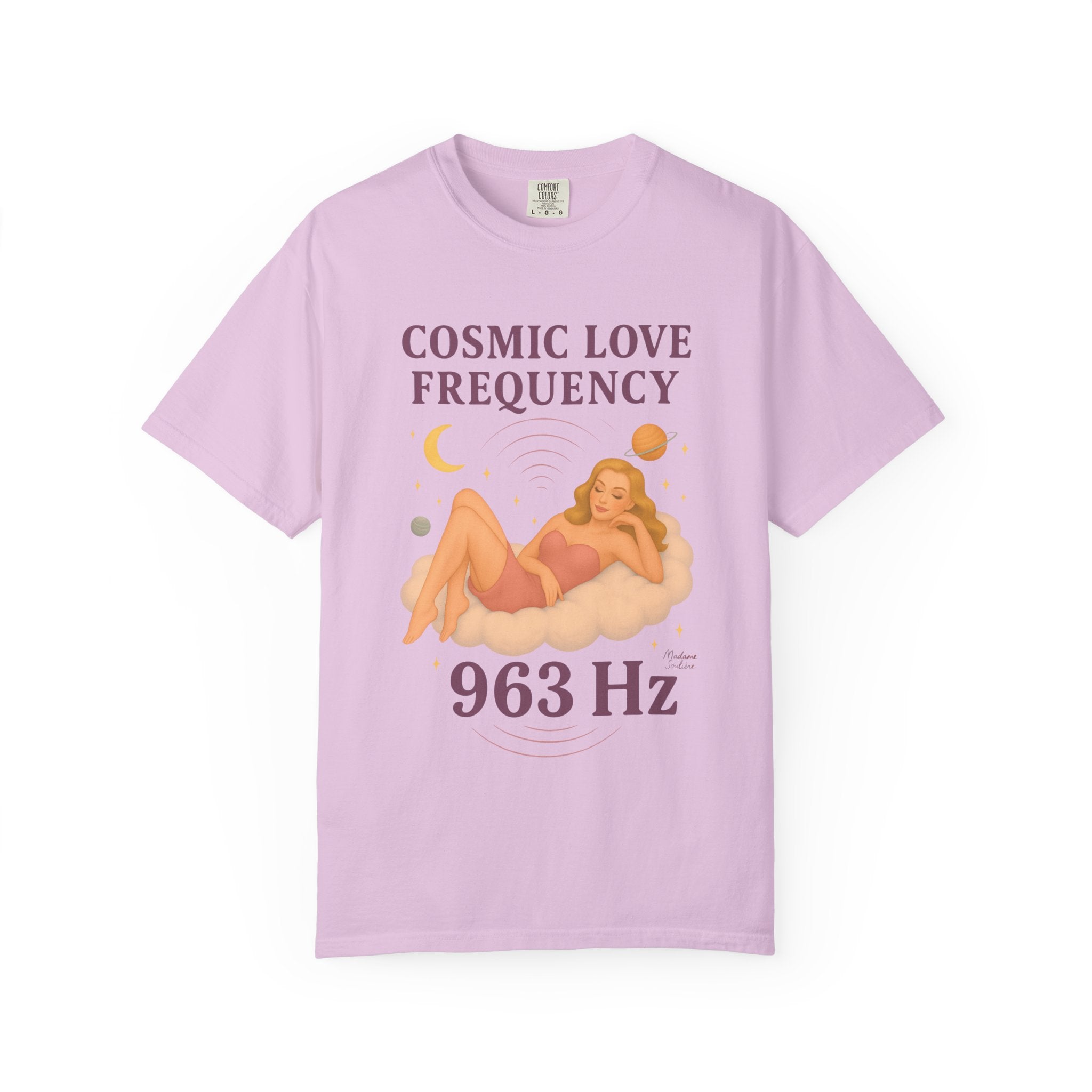 Cosmic Feminine Frequency – Retro Pin-Up Vintage T-Shirt