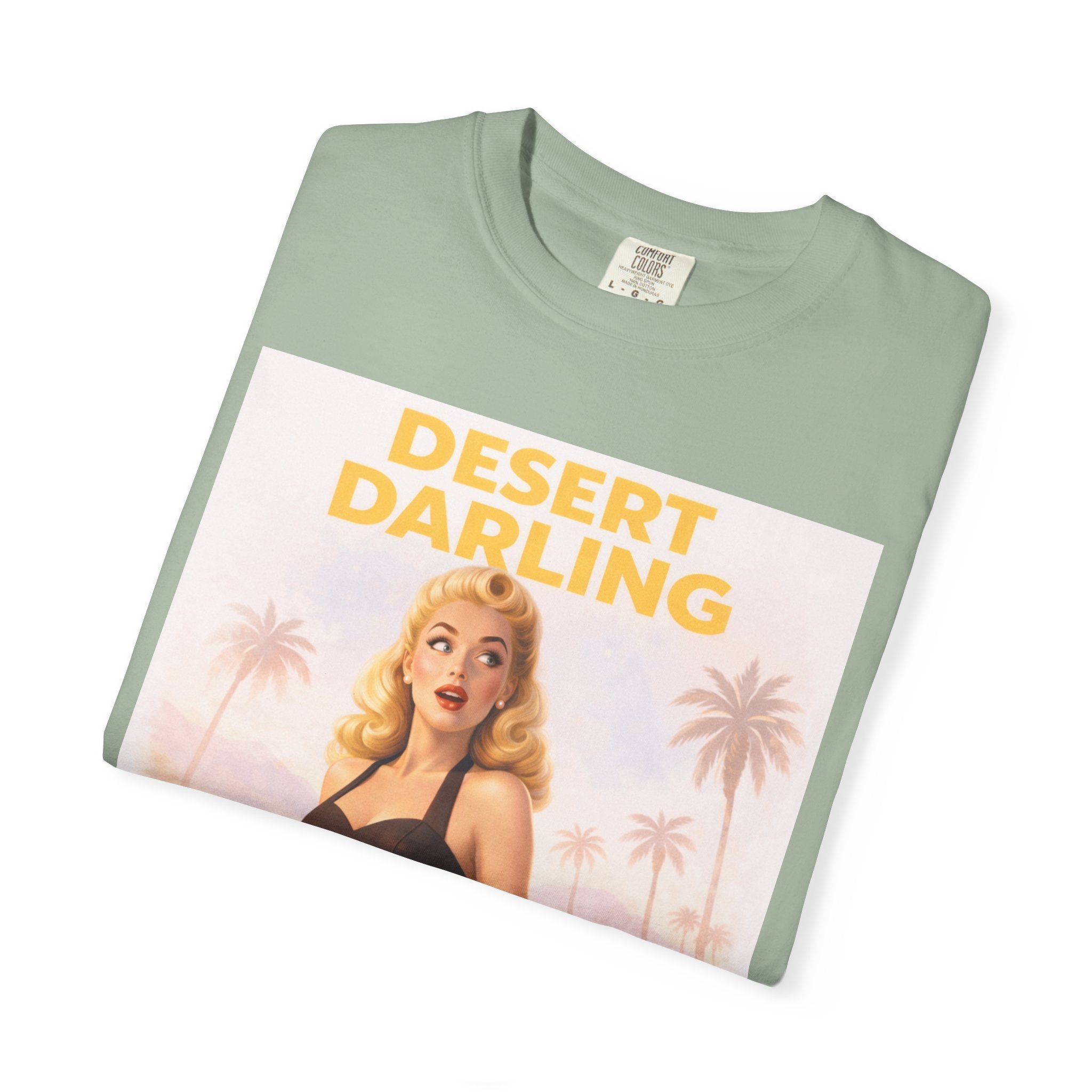 Desert Darling – Retro Pin-Up Graphic T-Shirt
