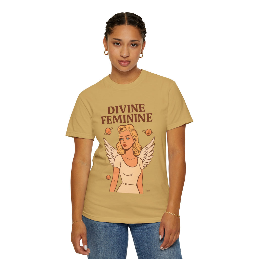 Divine Feminine Graphic T-Shirt – Vintage 50s Pin-Up Unisex Tee
