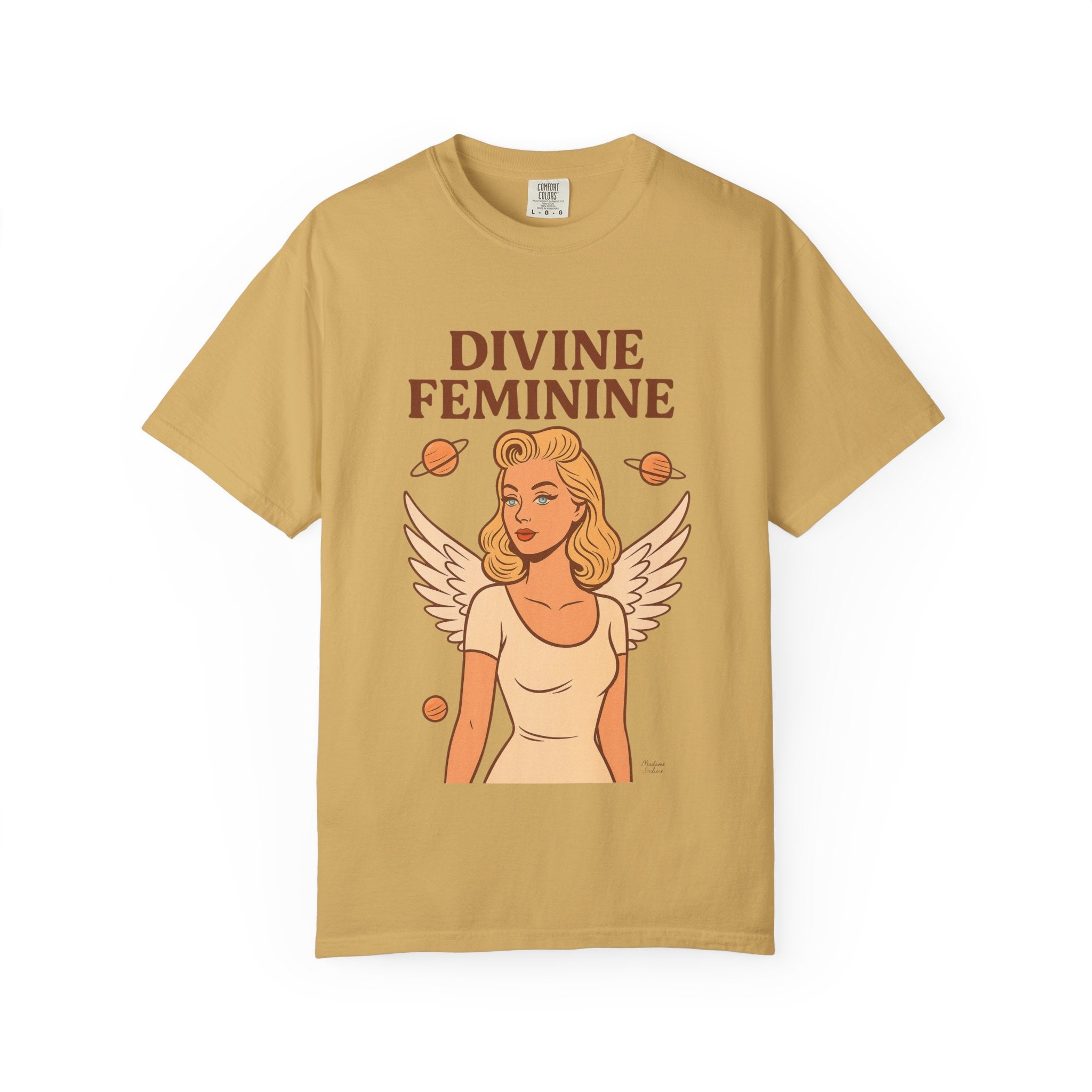 Divine Feminine Graphic T-Shirt – Vintage 50s Pin-Up Unisex Tee