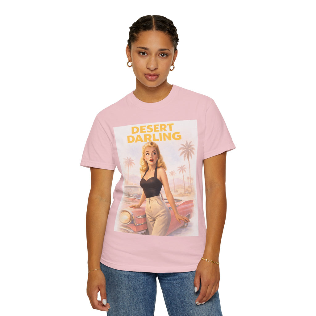 Desert Darling – Retro Pin-Up Graphic T-Shirt