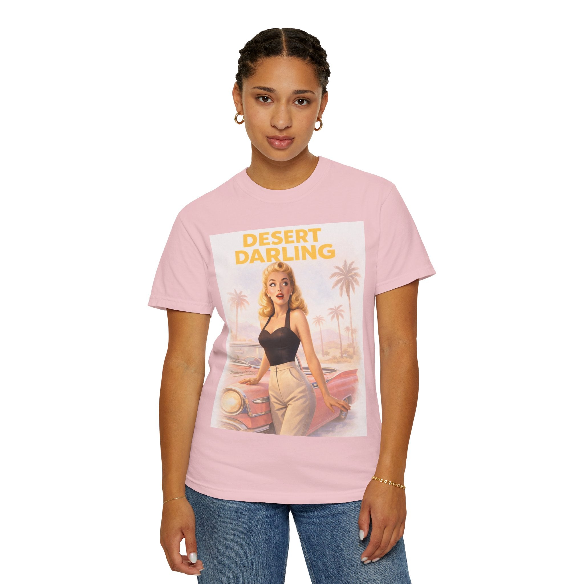 Desert Darling – Retro Pin-Up Graphic T-Shirt