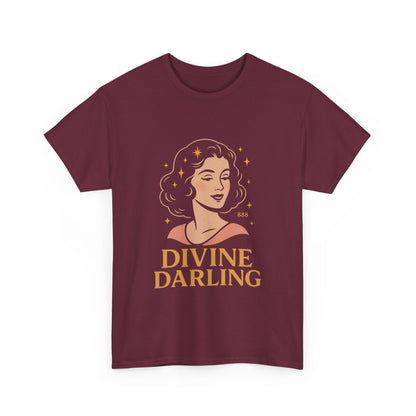 Wearing 888 Like It’s Chanel – Divine Darling T-Shirt, Vintage Retro Unisex Tee, 50s Pin Up Spirit Shirt - Madame Soulière