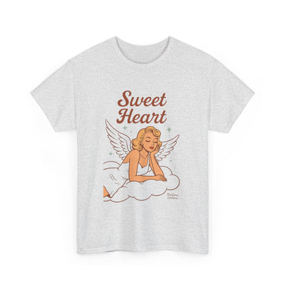 Sweet Heart Unisex T-Shirt – Retro Angel Graphic Tee, Vintage Pin Up Inspired Top, Feminine Heaven Sent Shirt - Madame Soulière