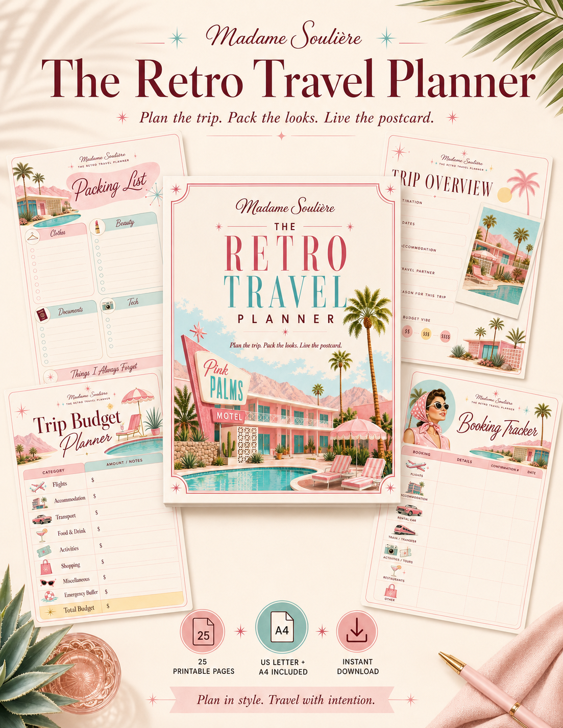 The Retro Travel Planner Printable