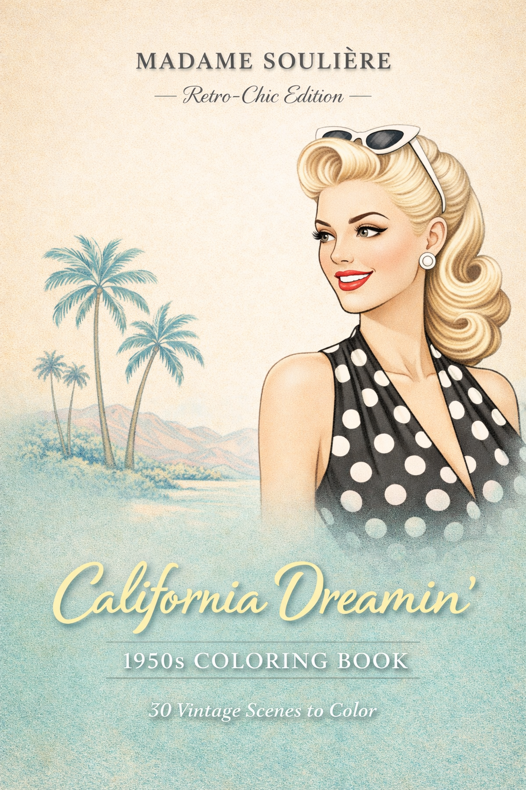 1950s Retro Coloring Book Printable