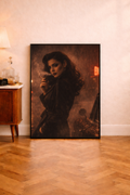 Midnight Muse – Vintage Femme Fatale Noir Art Print