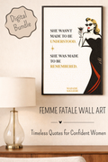 Vintage Feminine Fatal Retro Digital Wall Art Bundle